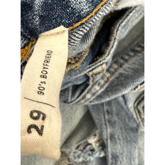 Pacsun Women's‎ Light Wash Distressed 90's Boyfriend Loose Fit Jeans Size 29 - Picture 11 of 15